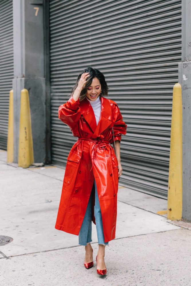 5 idées de looks avec un manteau rouge