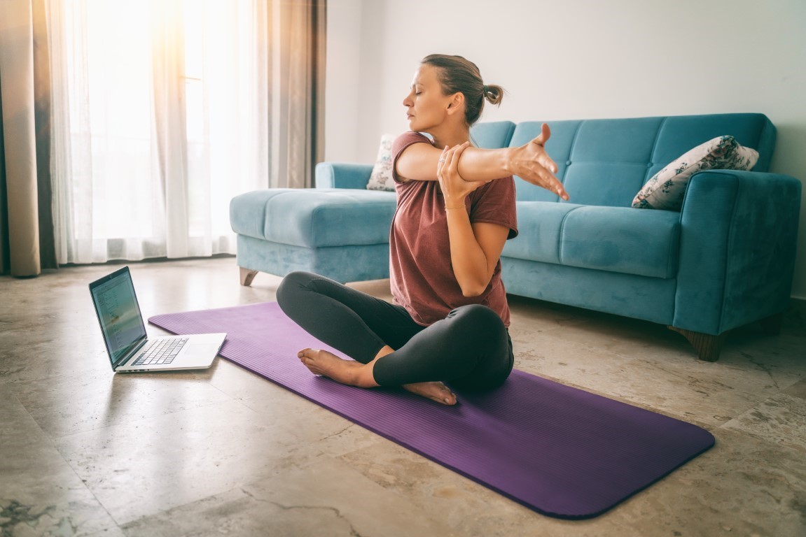 yoga streching contre le stress
