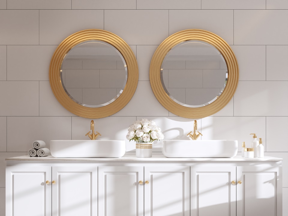 miroirs doubles salle de bain
